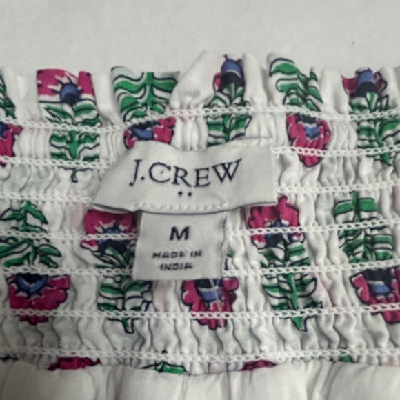J. Crew Smocked Tiered Mini Skirt BR644 Size: Medium NWT - Picture 7 of 11